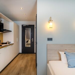 Gemütliches Apartment mit Küchenzeile, Fitnessraum und Coworking Space